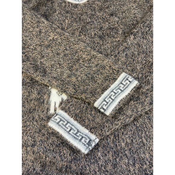 Vintage Men's Brown Alpaca Sweater/Pullover Sz L SKU 4768 - Picture 5 of 5